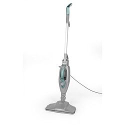 Petra PF01369VDE Limpiador a vapor - mopa de vapor vertical 14 en 1, vaporizador portátil, multiuso, sin productos químicos, higieniza suelos/alfombras/hogar, 350 ml, accesorios incluidos, 1300 W