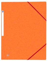 OXFORD Pack of 50 3 Flap Top File + A4 Elasticated Cover Orange
