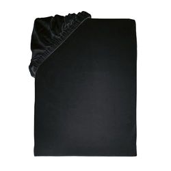 TOM TAILOR Jersey sovrumslakan, ca 180–200 x 200 cm, 100% bomull/jersey, svart UNI