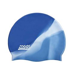 Zoggs Gorro de natação unissexo de silicone, multicolorido, azul/prateado, tamanho único