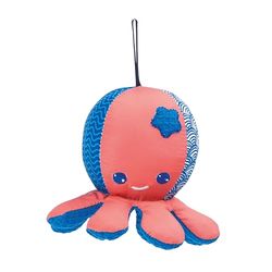 Ludi - Badspons - Octopus - Educatief - Speelse vorm - Verschillende texturen - Voor baby's vanaf 10 maanden - om te leren wassen zoals de grote - 12x12x8 cm