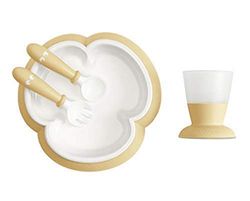 BabyBjörn Ensemble Repas Bébé, lot de 4, Jaune pastel