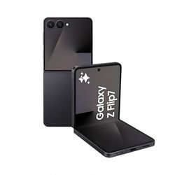 Samsung Galaxy Z Flip7 AI Phone, Thin & Light Foldable Design, Large Cover Screen, 50MP Camera, 256GB Storage, 12GB Memory, 4300mAh Battery, Jetblack, 3 Year Samsung Extended Warranty (UK Version)