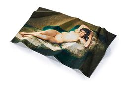Musearta Asciugamano da spiaggia unisex, motivo La Maja Desnuda dell'artista Francisco de Goya, in cotone, 90 x 150 cm, BT-FG-MD-V424230
