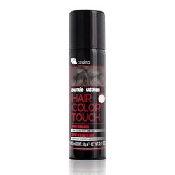 ALEA - Spray retouche racines Hair Color Touch - 100 ml - Couleur châtain - Couvre les cheveux gris et les racines - Sèche rapidement - Avec particules de couleur - Effet anti-humidité - S'élimine en