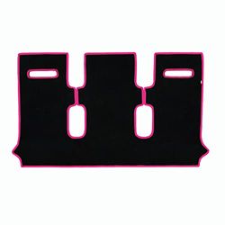 Set Tappetini realizzato per RENAULT MASCOTT 3 posti anno dal 2004 al 2011 in Moquette lavabile Colore NERO con bordi Fucsia