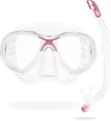 Cressi Set Marea Vip Jr - Óculos e tubo de mergulho para crianças rosa
