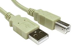 RS PRO USB-kabel, USBA/USB B, 3 m USB 2.0 grå