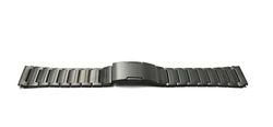 System-S Correa de titanio de 22 mm con cierre desplegable para reloj inteligente Huawei Smartwatch, color negro, Metálico Negro, Eine Grösse