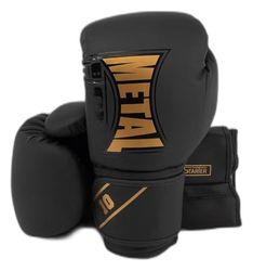 METAL BOXE Starter trainingshandschoenen, zwart/goud, 12 oz