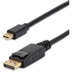 StarTech.com 3ft Mini DisplayPort - DisplayPort 0,9 m Negro - Cables displayport (0,9 m, mini DisplayPort, DisplayPort, Níquel, Negro, Cloruro de polivinilo (PVC))
