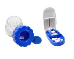 KMINA - Coupe Comprimé et Broyeur de Médicaments (Pack), Séparateur, Écrasé Petit, Manuel