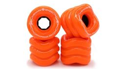 Shark Wheel 78a Skateboard cruising-wielen, 60 mm, California Roll, oranje, set van 4 wielen