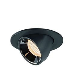 SLV NUMINOS GIMBLE S/LED Faretto, faretto, plafoniera da incasso, illuminazione per interni, 2700K 8.6W 690lm nero 20 gradi