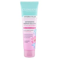 CLINIANS | Hydra Plus Active Anti-Stress Crème nettoyante visage, Dermatologiquement testé, Nettoie Délicatement, Made in Italy, 150 ml