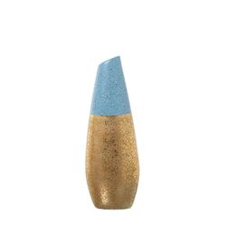 Alexandra House Living Vaas, blauw, keramiek, 12 x 7 x 35 cm