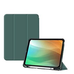BXGH iPad 10.2 Inch Case 7/8/9th Generation Protection 2019/2020/2021, Protective Leather Case, Adjustable Stand, Auto Wake/Sleep Smart Case for Apple iPad 10.2 Inch (Dark Green)