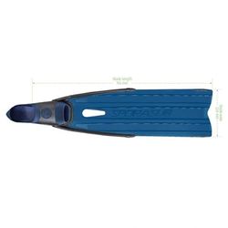 Spitfire Kelp fins pairtransparent blue blade 37/39
