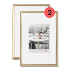 walther design fotolijst goud 40 x 60 cm double pack, Galeria kunststof lijst KG460HD