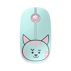 TELLUR Wireless Mouse with Nano USB 2.4 Ghz Receiver, Wireless Mouse with Silent Click, 1600 DPI, 3 Buttons, Plug & Play, Slim and Lightweight Design to Carry… (Cat)