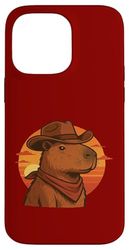 Capybara Cowboy Zen et Sauvage du désert Coque pour iPhone 14 Pro Max