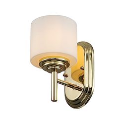 Elstead Feiss Malibu Lampada da parete in ottone lucido, IP44