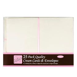 Anita's Effen, blanco kaarten en enveloppen, A4, wit, pak van 4, voor thuis, bruiloft, verjaardag, Kerstmis, bedankt, kunst & ambacht, scrapbooking benodigdheden, babyshower, kaarten maken
