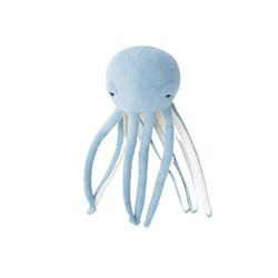 Crochetts Pluche dier oceaan, lichtblauw, octopus, 29 x 83 x 29 cm