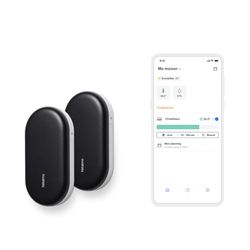 Netatmo Pack 2 intelligente airconditionerbediening, aangesloten airconditioning, compatibel met alle airconditioners en warmtepompen, energiebesparing, Alexa, Google Assistant, Siri, NBU-2-NAC-EU