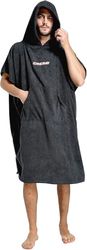 Cressi Poncho Robe Black S/M (67x105 cm) - Accappatoio Poncho Protettivo Multiuso, Nero, S/M, Unisex