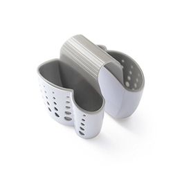 COOLBABY Portasapone per lavandino e spugna, in plastica, con sella, per rubinetto, organizer da scrivania
