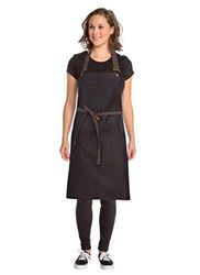 Chef Works Tablier de bistrot effet mouillé, marron/noir, taille unique