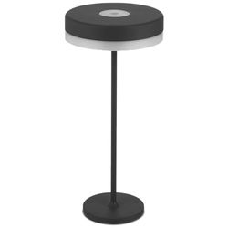 REV Disk Table Lamp, Table Lamp, Desk Lamp, Bedside Lamp, Dimmable, 200 lm, 2 W, Battery 4000 mAh, IP54, Black
