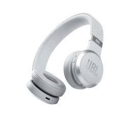 JBL LIVE 460NC, Cuffie On-Ear Wireless Bluetooth con Cancellazione Adattiva del Rumore, Cuffia Pieghevole Senza Fili per Musica, Chiamate e Sport, Fino a 50h di Autonomia, Bianco