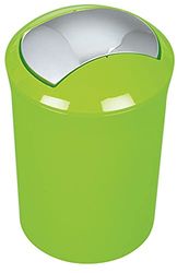 Spirella Design Poubelle Push Sydney Salle de Bains 5 litres à Couvercle pivotant Poubelle à cosmétiques Récipient à ordures Vert