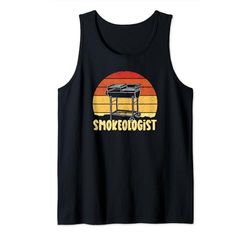 Smokeologist - Barbacoa divertida para ahumar Camiseta sin Mangas