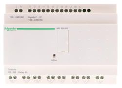 Schneider Electric SR2E201FU Relé inteligente compacto Zelio Logic sem relógio, 20 I O, 100 ..240 V AC, monitor