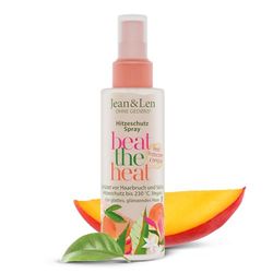 Jean & Len Beat The Heat Spray termoprotettivo per capelli, fragranza mango, consistenza leggera, protegge i capelli dai danni dal calore fino a 230°C, senza parabeni e siliconi, vegano, 100 ml