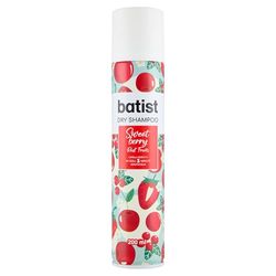 Batist Trockenshampoo Sweet Berry, Trockenshampoo mit Kirsch und roten Früchten, duftendes Trockenshampoo für Frisuren und Styling, für alle Haartyp, 200 ml, Made in Italy
