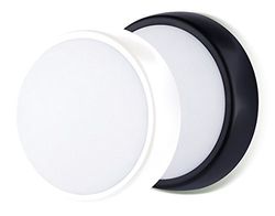 Luceco EBE5R40-01 Hublot -Ip54 - 5, 5W - 450 LM - 4000K, Plastique/Polycarbonate,, 5, W, Blanc et Noir, Diametre 160mm