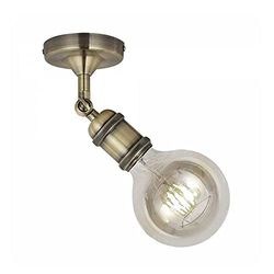 wonderlamp W-A000018 Centenial aplique vintage E27, dourado antigo, 15 x 10 cm