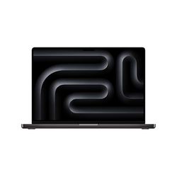 Apple MacBook Pro Laptop z czipem M4 Max z 16-rdzeniowym CPU i 40-rdzeniowym GPU: wyświetlacz Liquid Retina XDR 16,2 cala, 48 GB zunifikowanej pamięci RAM, 1 TB pamięci masowej SSD; gwiezdna czerń
