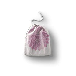 Bonamaison Impreso Algodón Bolsas con Cordón, Bolsa con Cordel para el Hogar y el Almacenamiento de Verduras, Bolso de Compras, Plegable, Ecologica, Reutilizables, Tamaño: 30x40 Cm