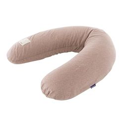 Träumeland Coussin d'allaitement, 180 cm, élastique et Ergonomique, Housse Amovible et Lavable, Rembourrage en polystyrène expansé Silencieux