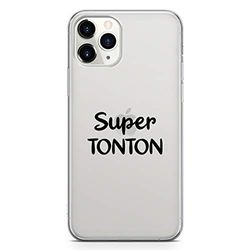 Zokko Beschermhoes voor iPhone 11 Pro (Super Tonton), zacht, transparant, zwart