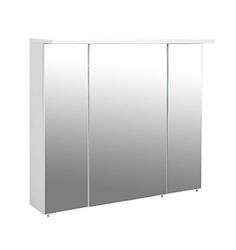 Schildmeyer 126760 - Armadietto a Specchio, Pannello truciolare Rivestito in Resina melamminica, Bianco, 80 x 16 x 72,3 cm