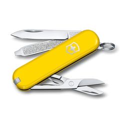 Victorinox Classic SD, Navaja Multiuso Suiza, Cuchillo bolsillo, Regalo, 7 Funciones, Hoja pequeña, Lima de uñas