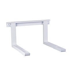 conecto Mikrovågsugnshållare för väggmontering, längdjusterbar pip (38,5–53,5 cm), bredd: 43 cm, maximal lastkapacitet 35,0 kg, vit