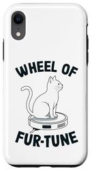 Wheel Of Fur-Tune Robot Vacuum Cleaner Funny Cat Case for iPhone XR