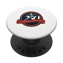 Sello de 250 cumpleaños del Cuerpo de Marines de los Estados Unidos PopSockets PopGrip Adhesivo
